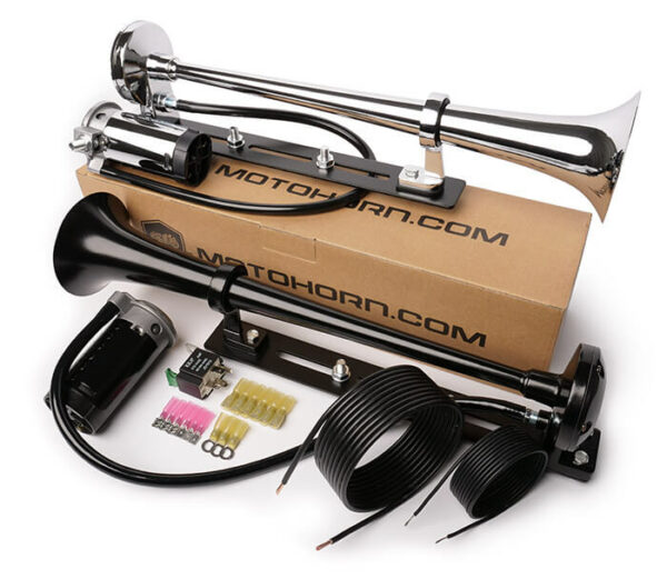 MotoHorn™ — Loud Motorcycle Train Horn with Air Compressor